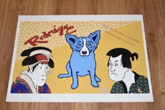 Yokohama Blues - Signed Silkscreen Print - Blue Dogs