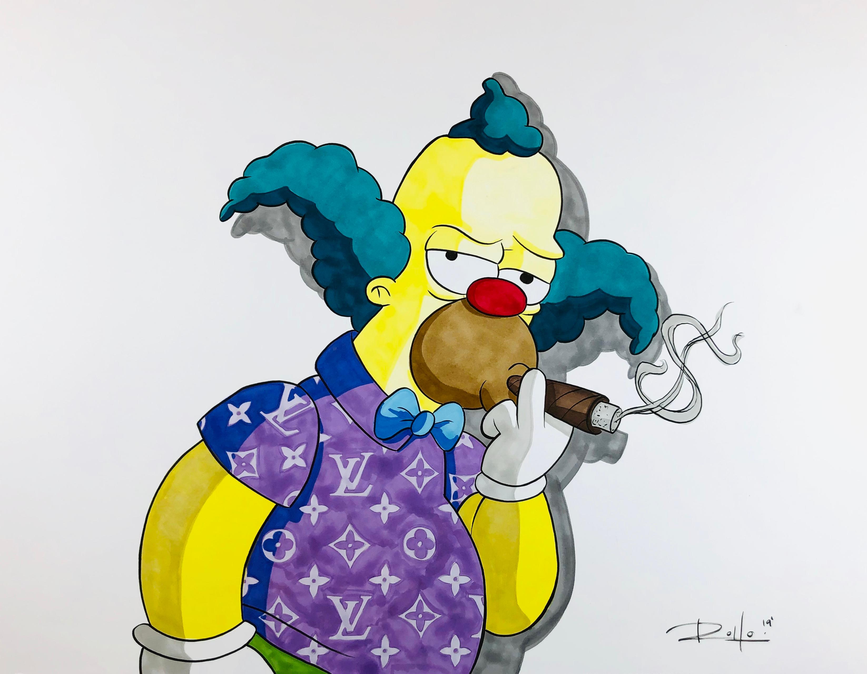 Krusty - Painting by George Rollo