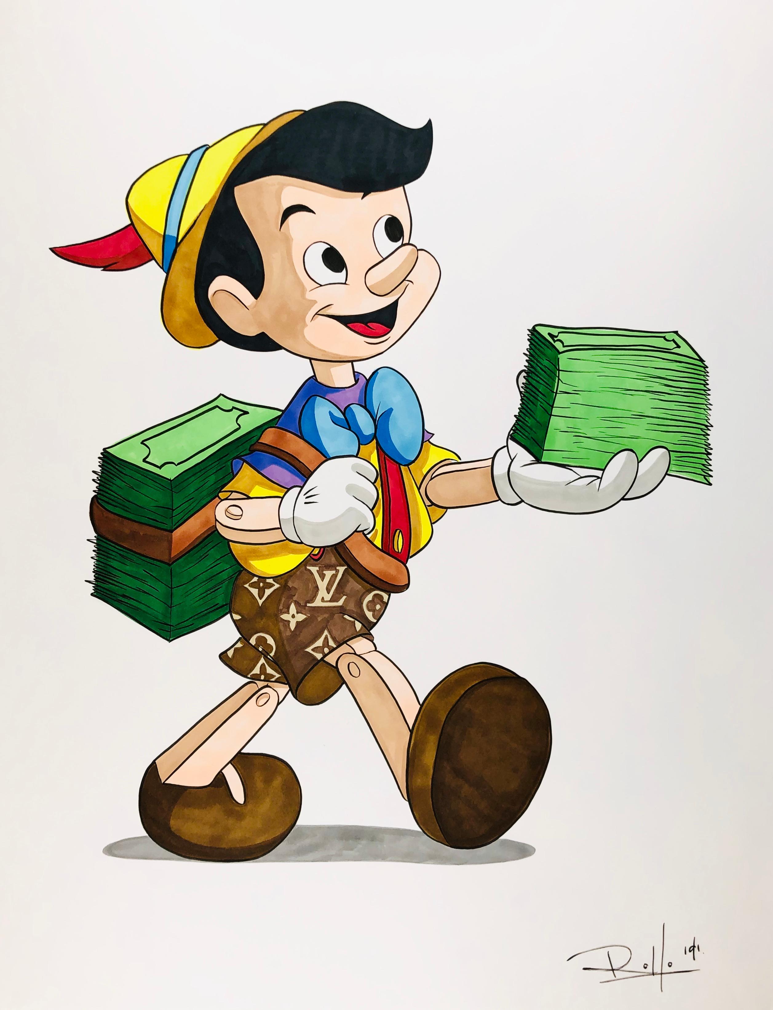 Louis Vuitton Pinocchio - Painting by George Rollo