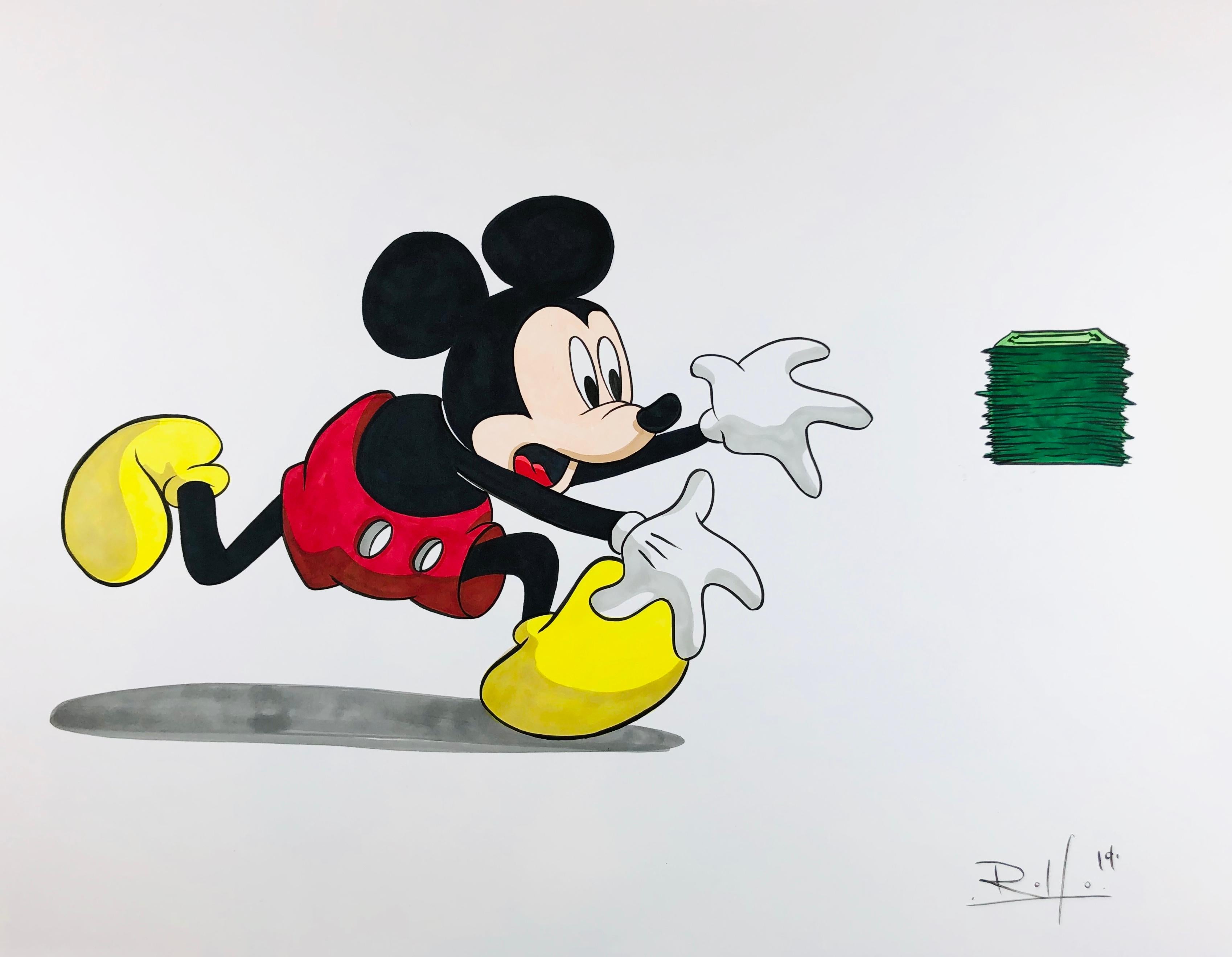 Mickey's Motivation - Painting by George Rollo