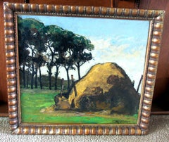 Untitled - Wonderful Belgian/French Scene of Haystack