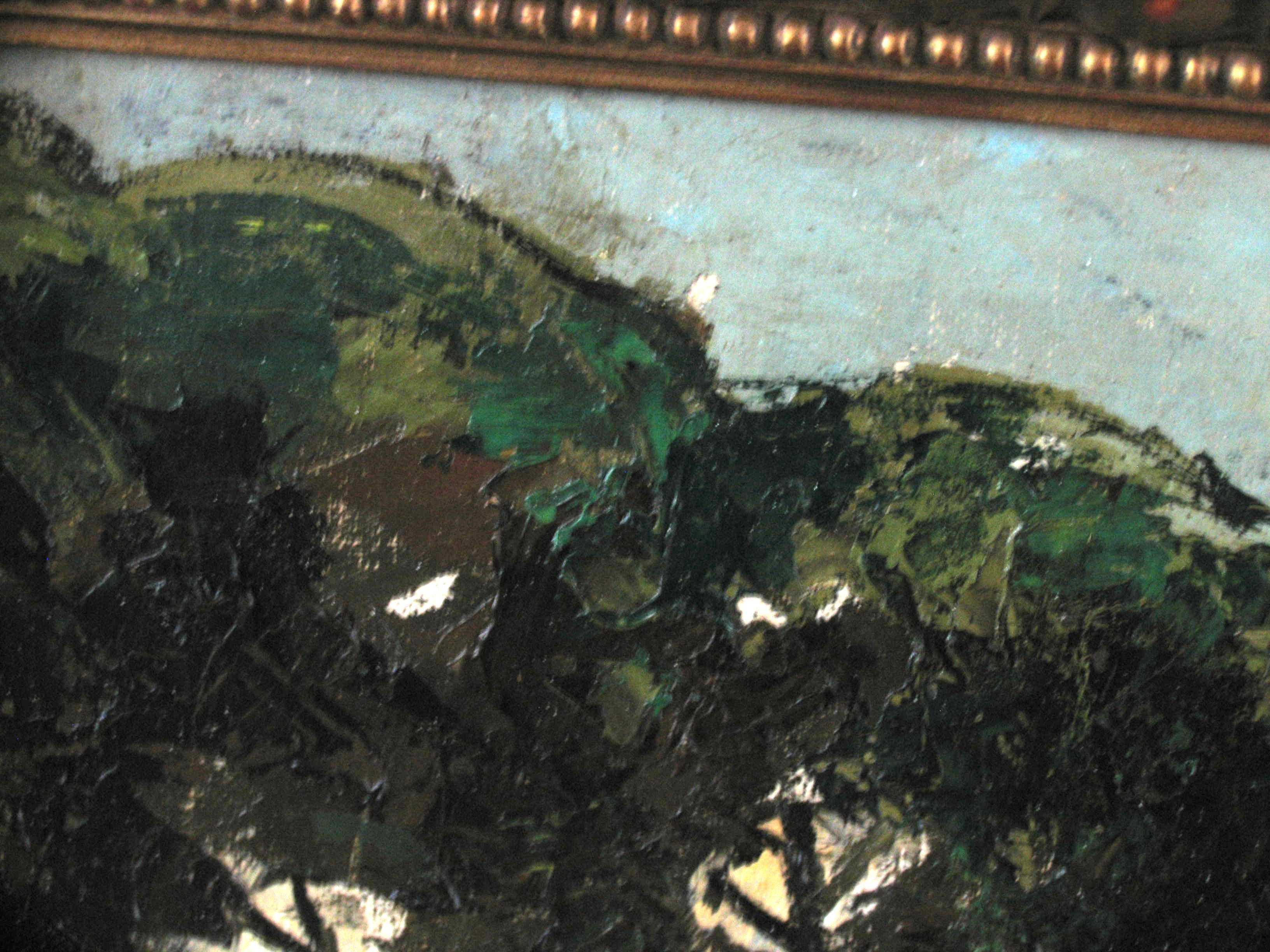 Untitled - Wonderful Belgian/French Scene of Haystack - Impressionist Painting by George Rombach