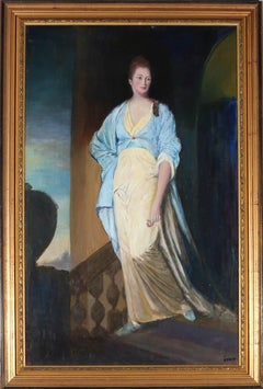 Huile du 20e siècle d'après George Romney (1751-1823)