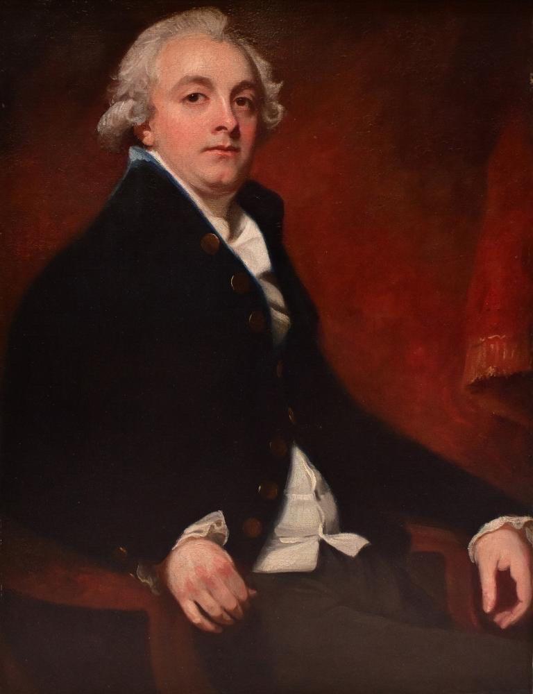 English 18th century portrait of Richard Oliver, 1791  - Painting by George Romney