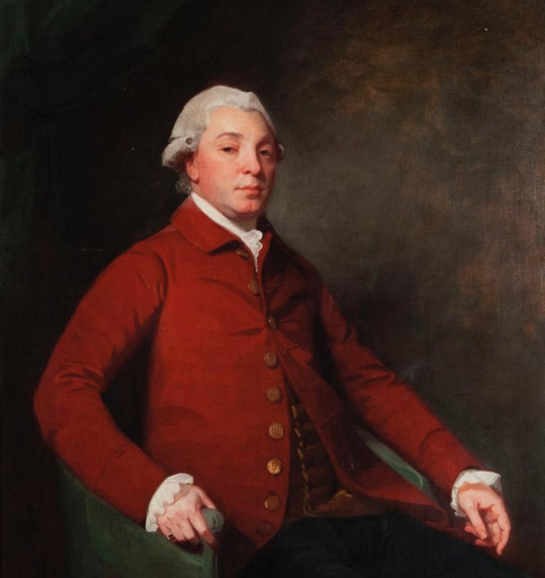George Romney - Portrait of a Gentleman, English, 18th century. at 1stDibs