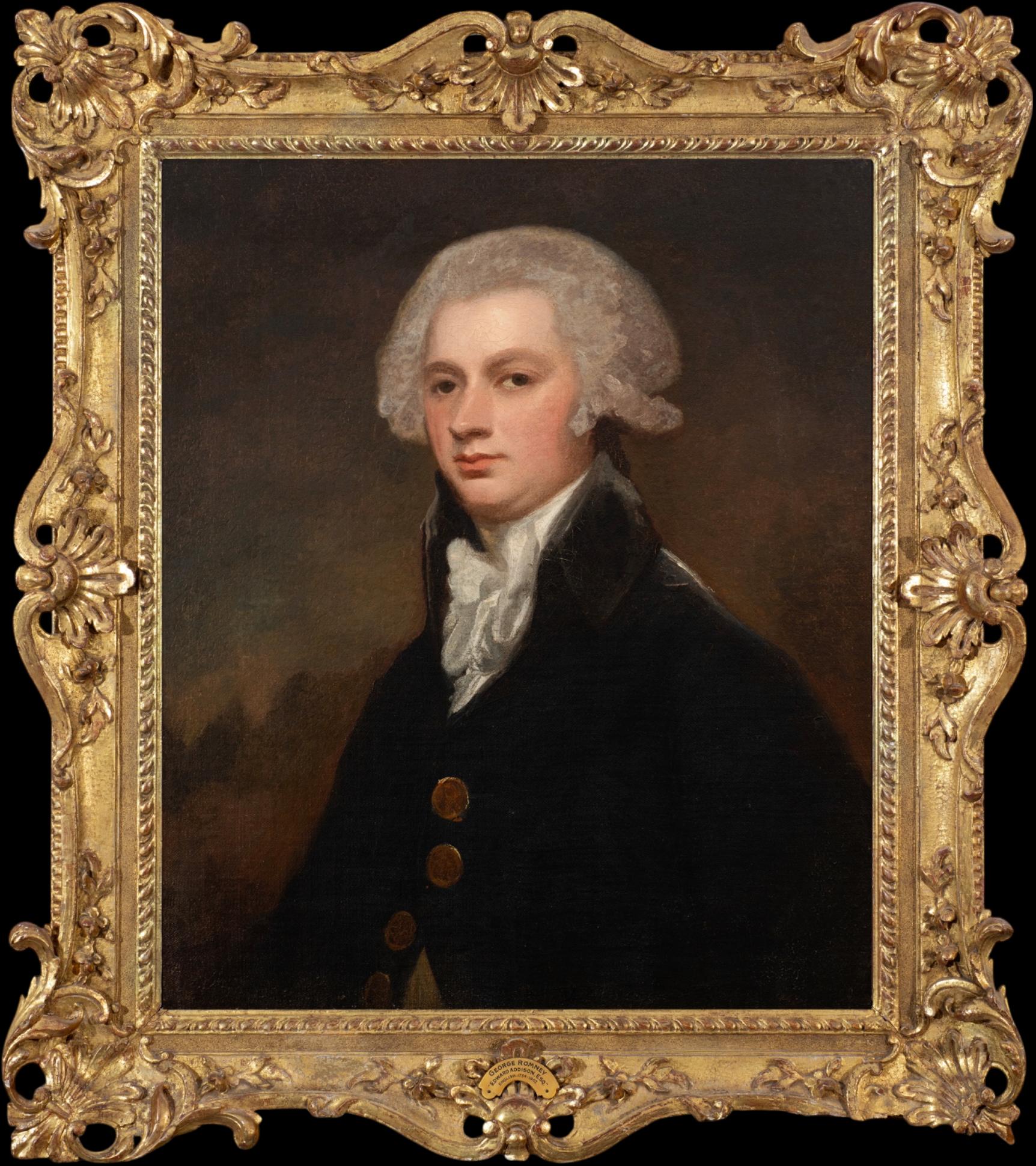 Portrait Painting de George Romney - Retrato de un caballero, tradicionalmente identificado como Edward Addison, Esq., 1780s