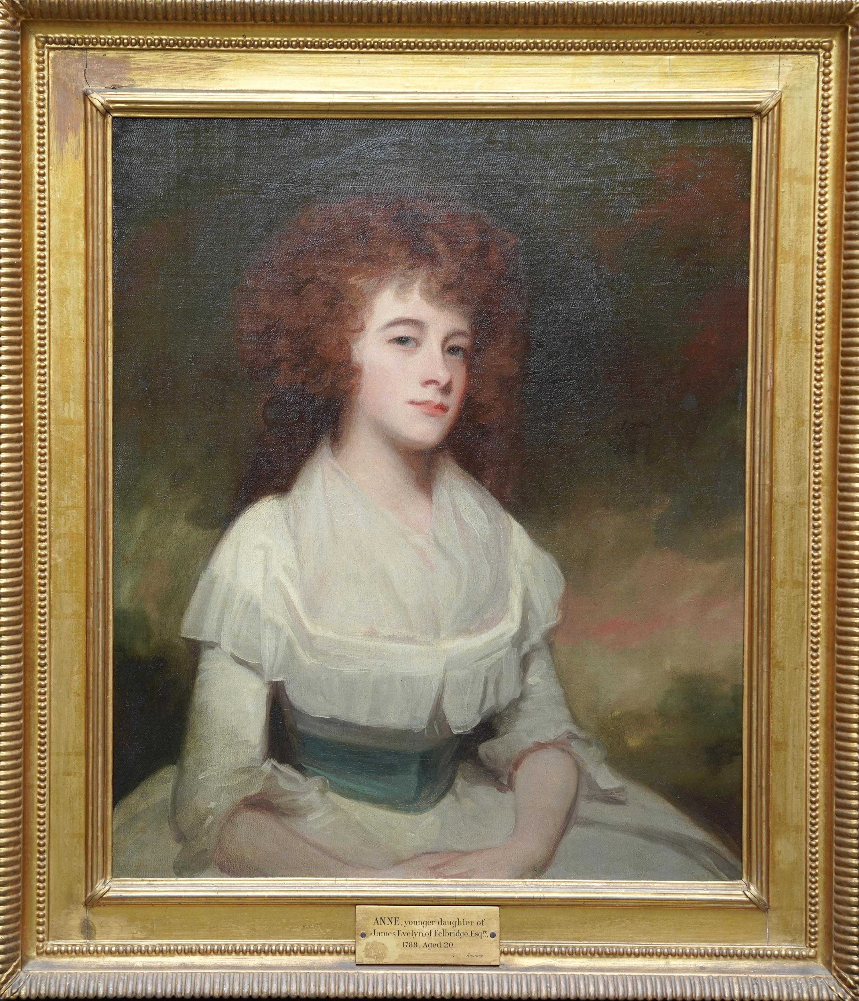 Ritratto di Anne Evelyn - dipinto ad olio di un vecchio maestro britannico del XVIII sec. in vendita 5