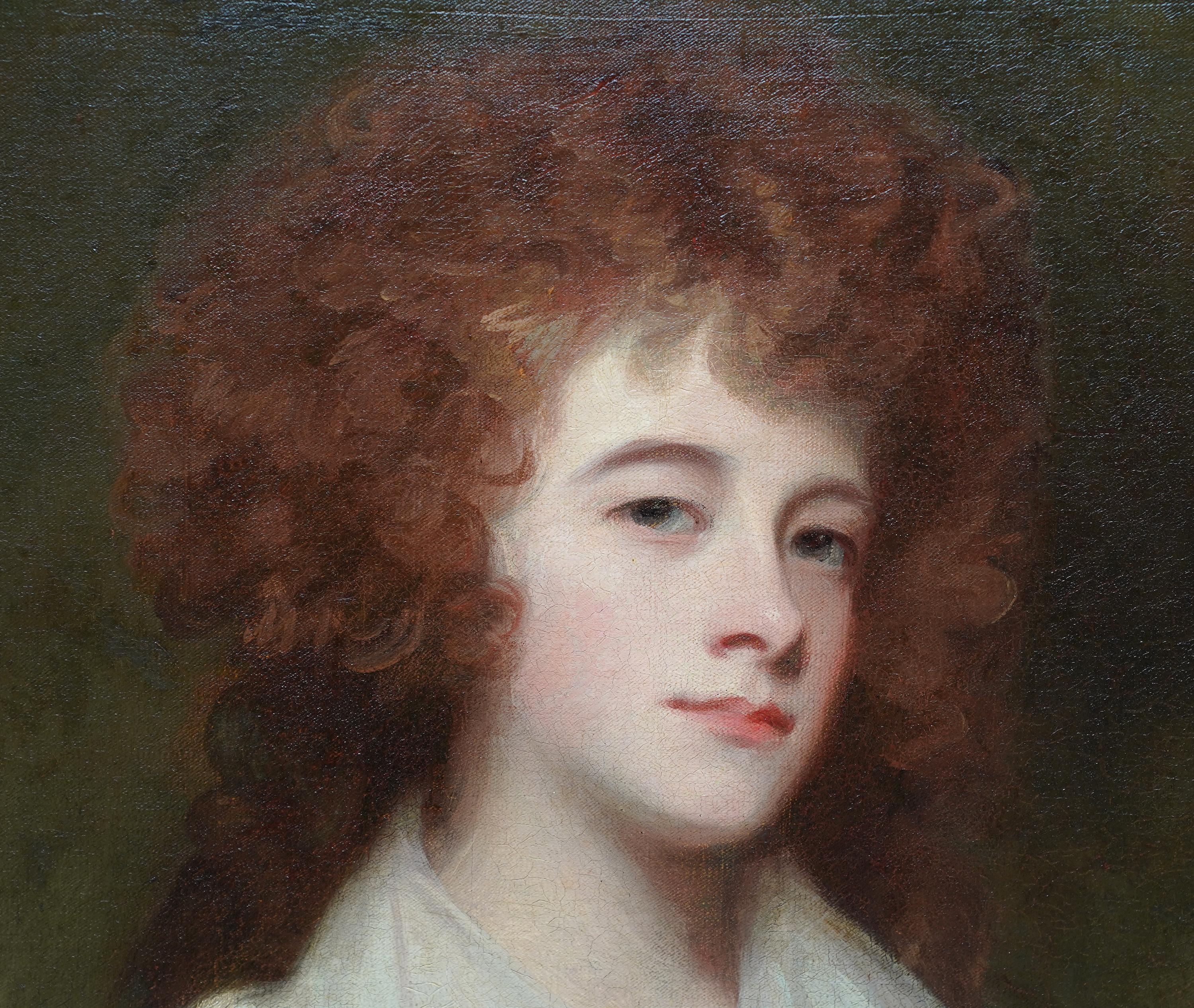 Questo splendido ritratto a olio di Old Master britannico del XVIII secolo, con una provenienza eccezionale, è opera del noto artista George Romney. Il dipinto fu realizzato nel 1788 su commissione di James Evelyn di Felbridge e raffigura la figlia