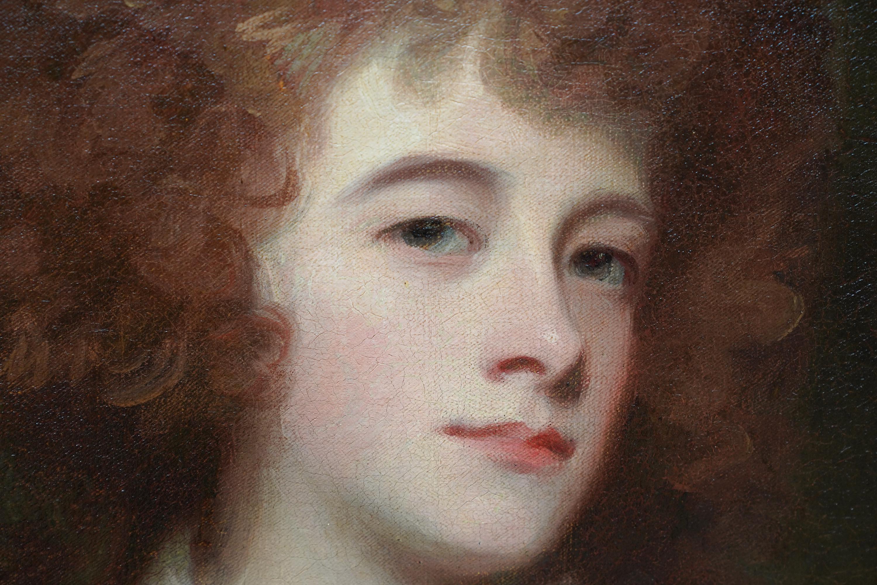 Ritratto di Anne Evelyn - dipinto ad olio di un vecchio maestro britannico del XVIII sec. in vendita 1