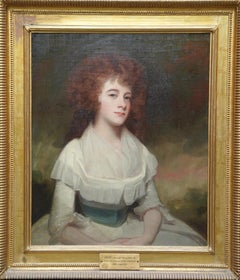 Portrait of Anne Evelyn - British 18thC Old master oil painting excellent prov.