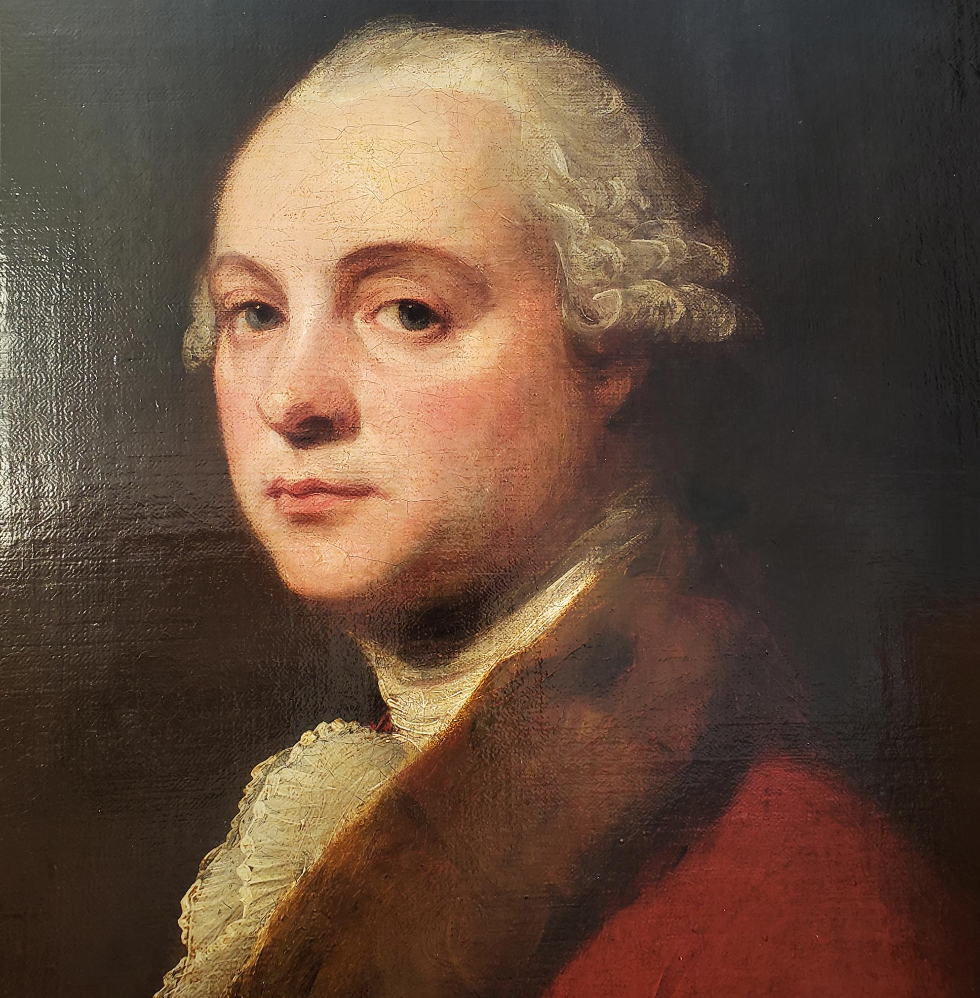 Portrait of John Kenwich, Jr. - Painting by George Romney