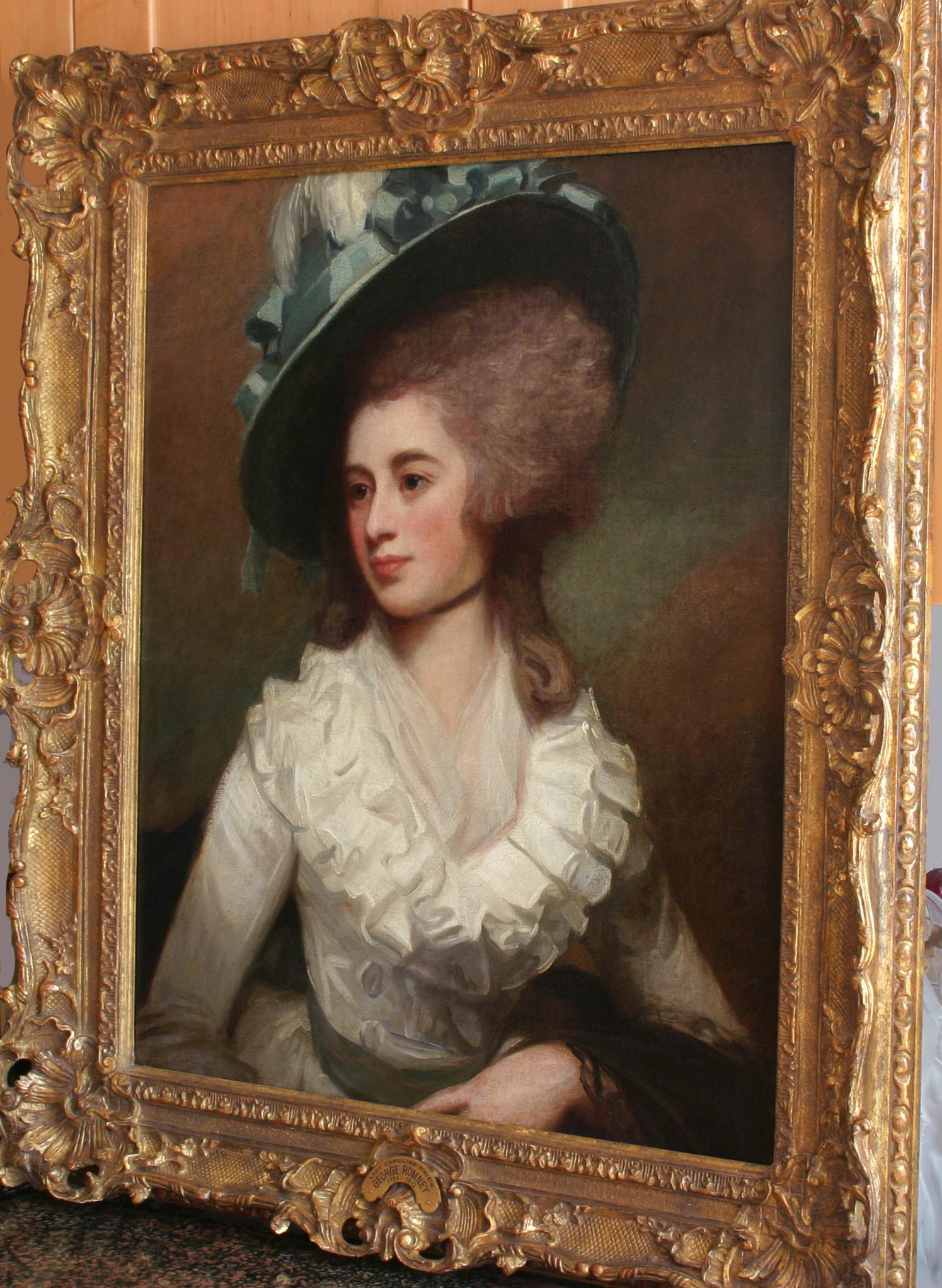 Portrait de Lady Caroline Price - Painting de George Romney