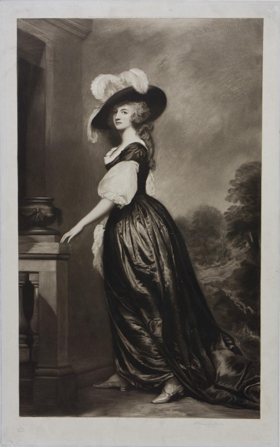 Charlotte Charlotte, Lady Milnes – Print von George Romney