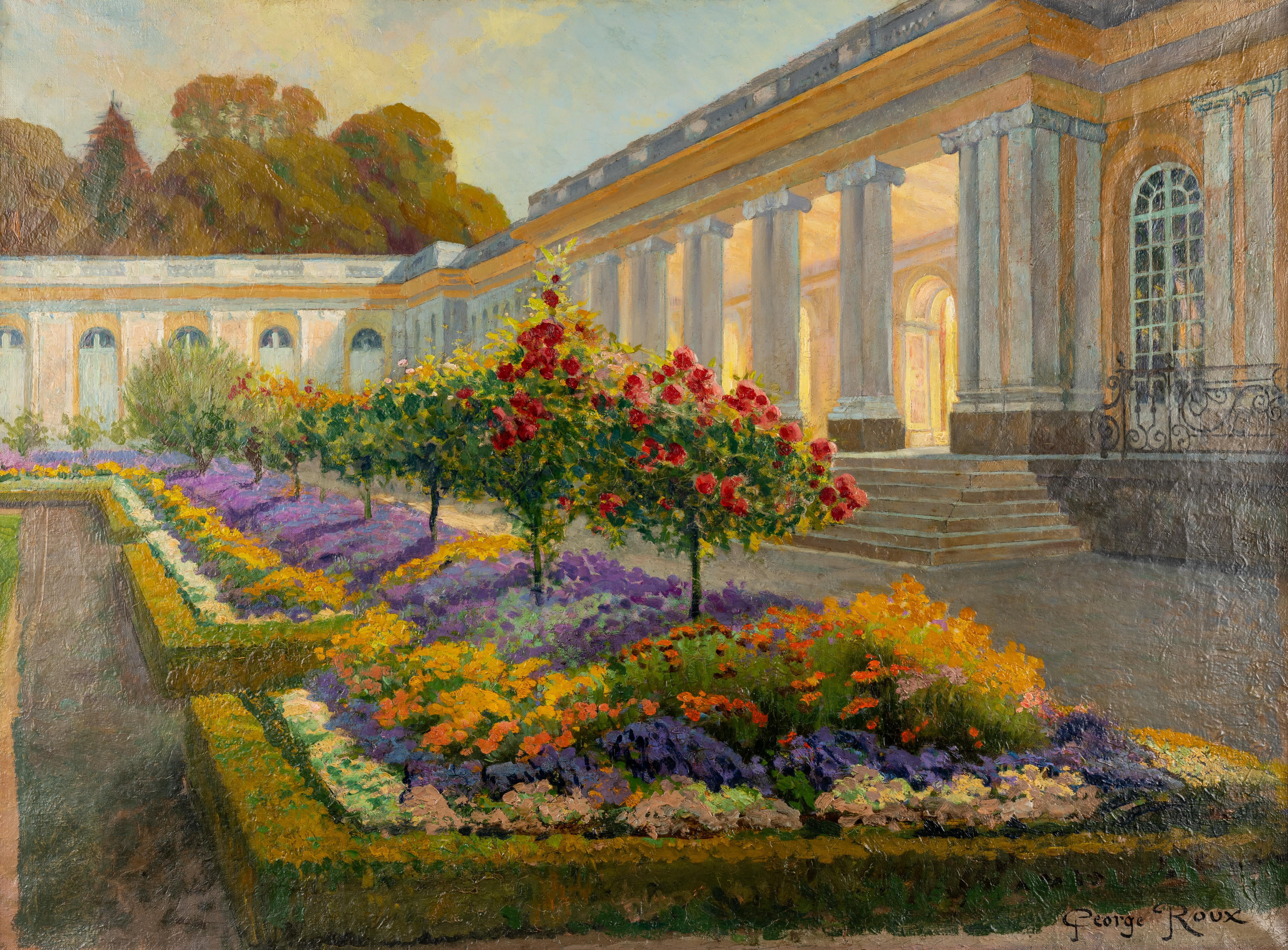 Les Jardin du Versailles – Painting von George Roux