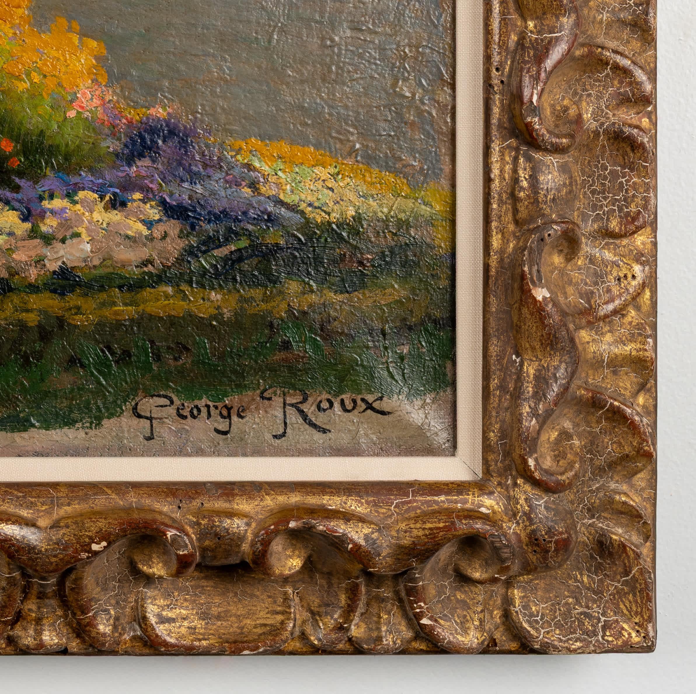 Les Jardin du Versailles (Braun), Landscape Painting, von George Roux