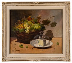 George Roux - Still Life with a Plate of Cheese Still Life with a Plate of Cheese