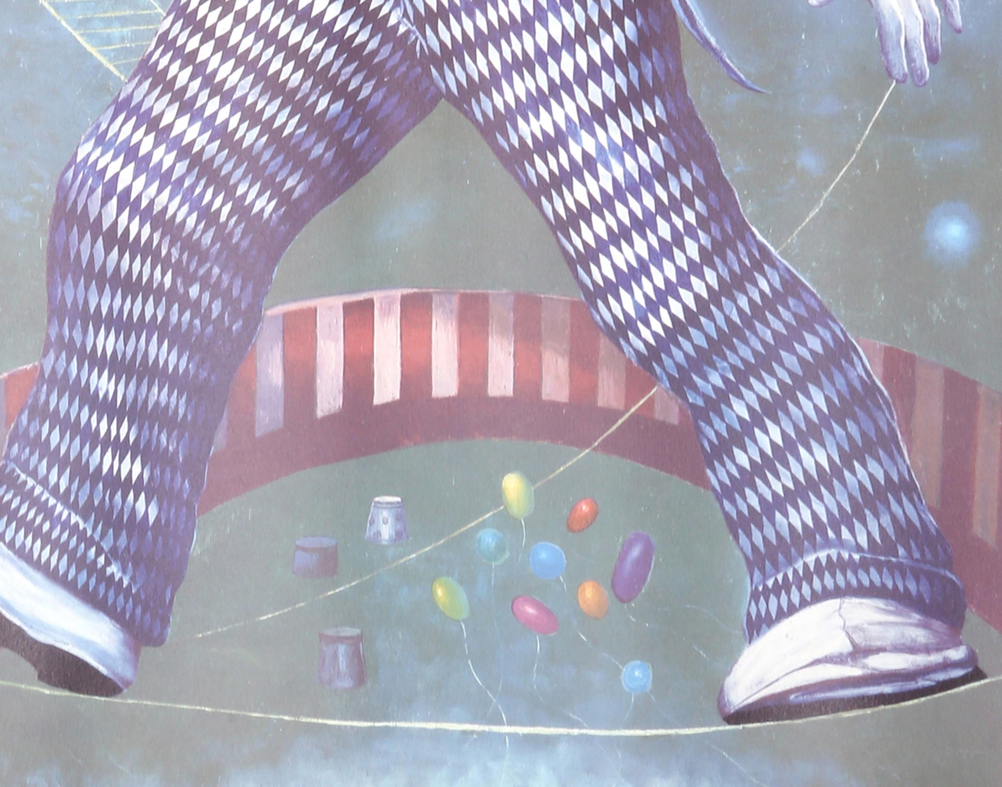 High Wire, Surrealist Lithograph by George Russin For Sale 2