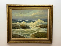 George S Bickerstaff (1893-1954) Circa 1940's - 1950's Rocky Coast