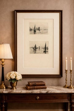 George S. Ferrier, Maritime Etchings – Fishing Boats, 1879 Set