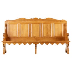 Used Pair of George S. Hunt Gothic Style Church Pew Benches