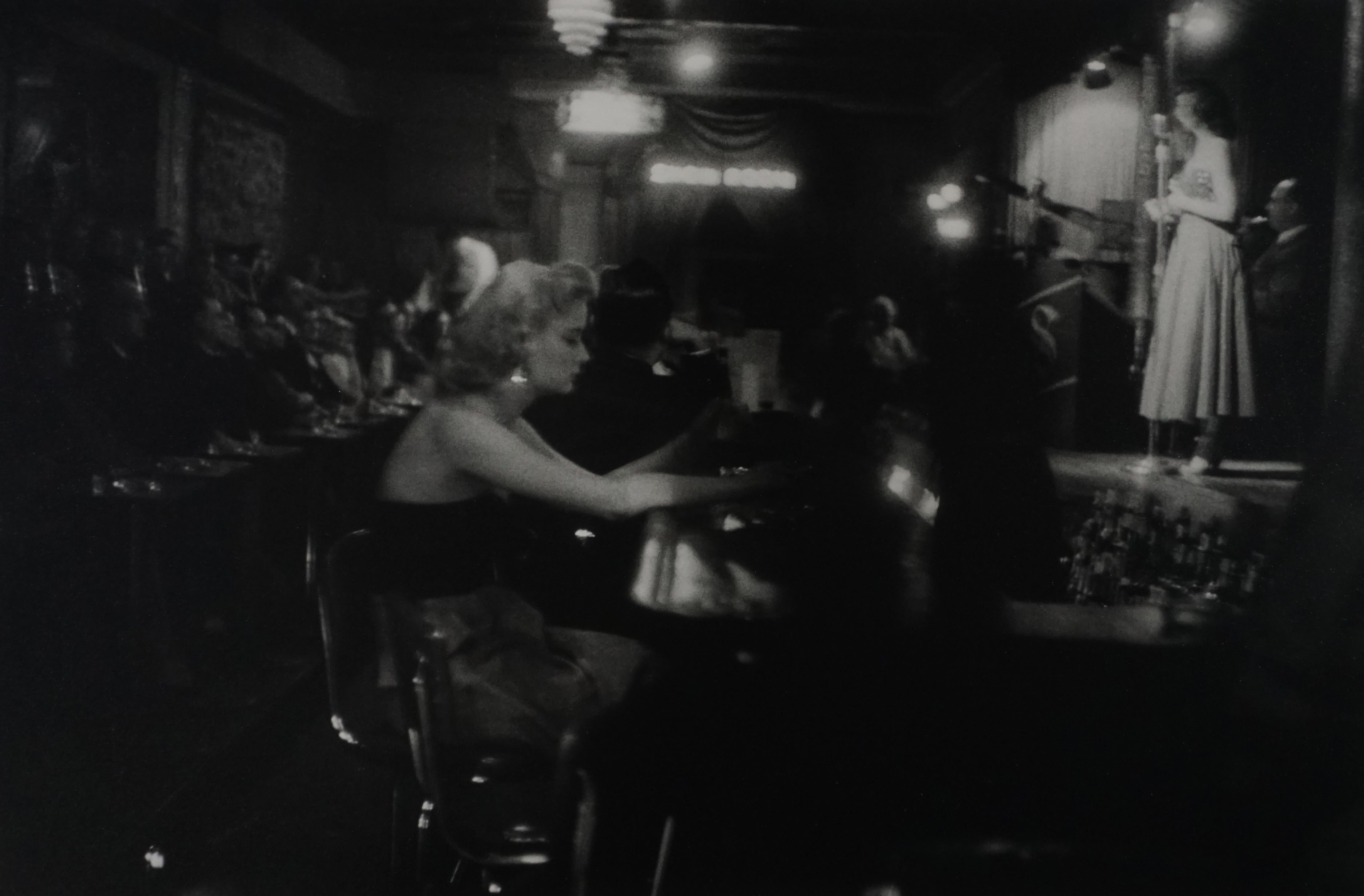 George S. Zimbel Black and White Photograph - Woman at The Bar, Bourbon Street, New Orleans , 1955 (printed 2008)