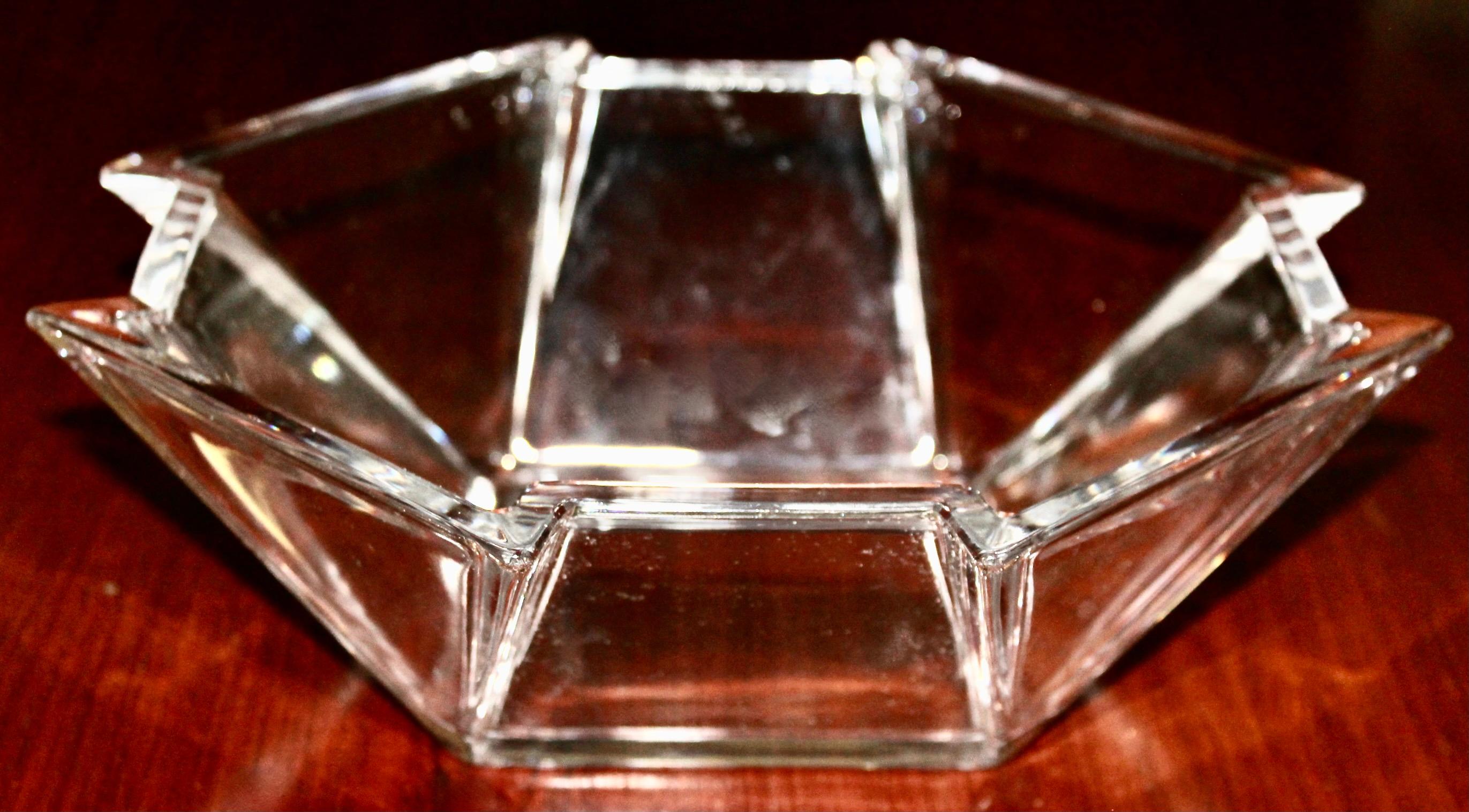 Art-Déco-Glasschale aus Glas von George Sakier für Fostoria (amerikanisch) im Angebot
