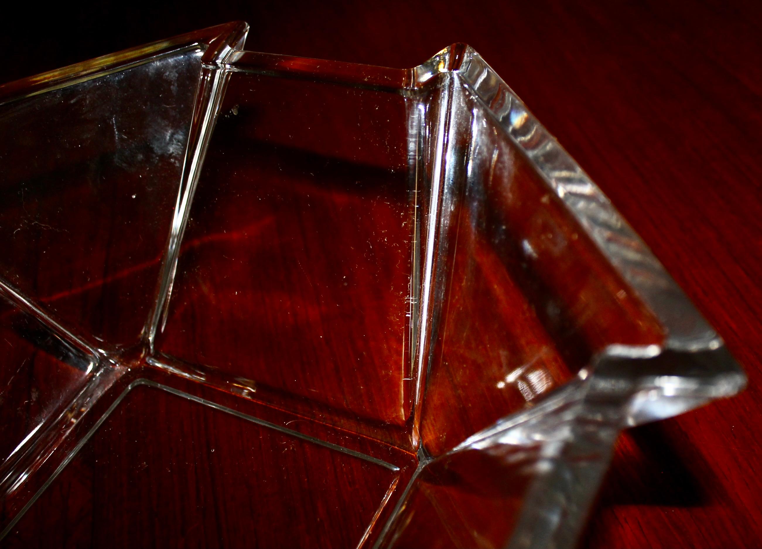 Art-Déco-Glasschale aus Glas von George Sakier für Fostoria im Zustand „Gut“ im Angebot in Sharon, CT