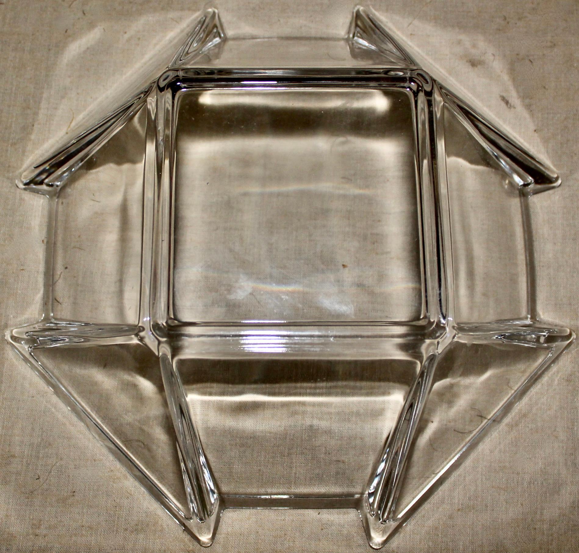 Art-Déco-Glasschale aus Glas von George Sakier für Fostoria im Angebot 2