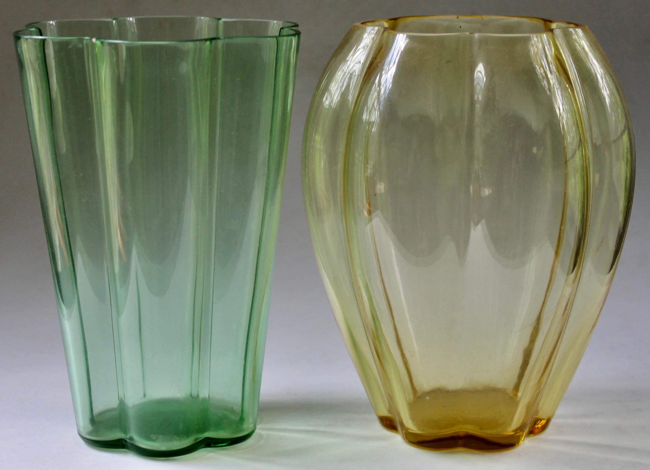 George Sakier Vases for Fostoria American Machine Age Modern For Sale 5