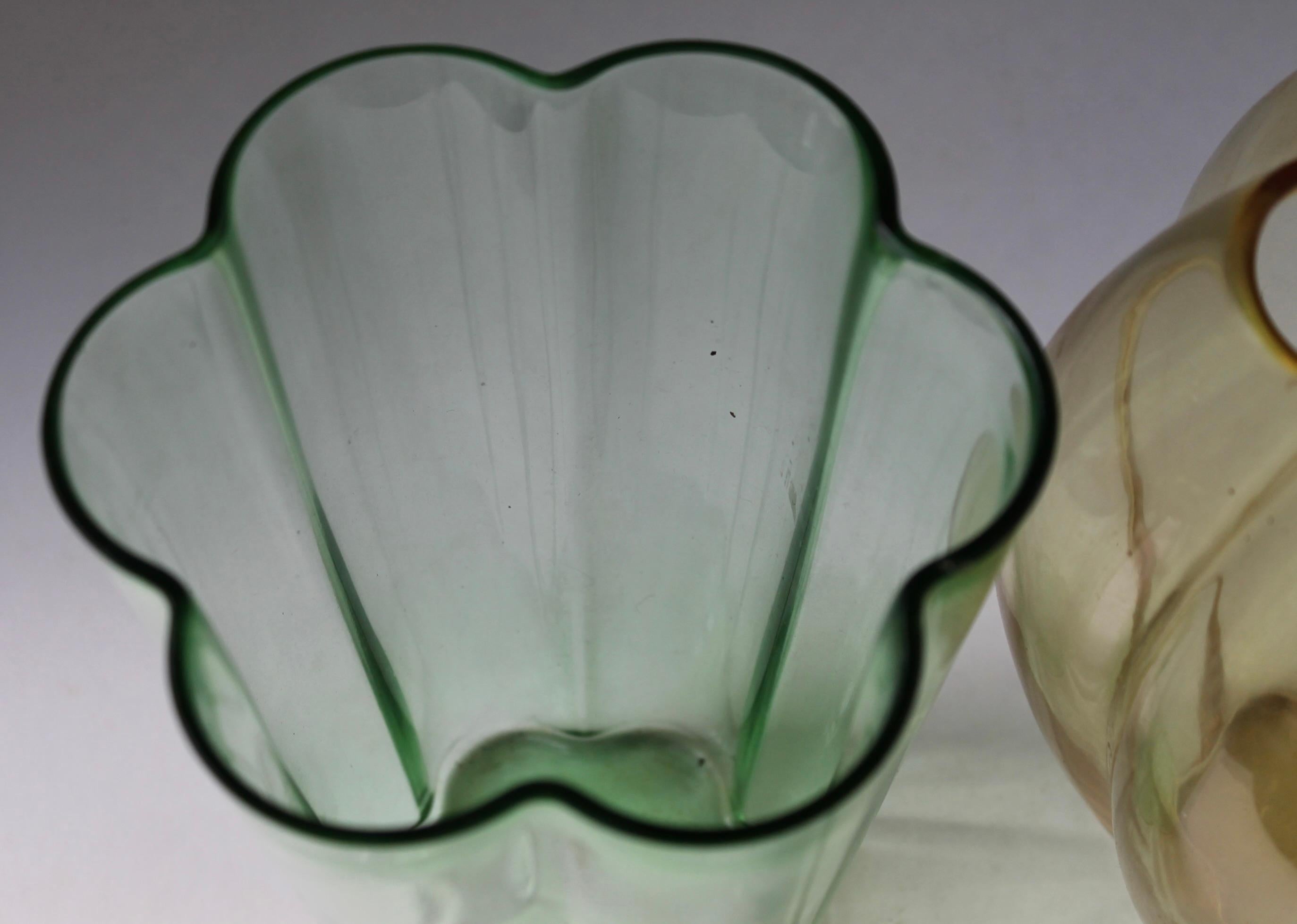 George Sakier Vases for Fostoria American Machine Age Modern In Excellent Condition For Sale In Sharon, CT