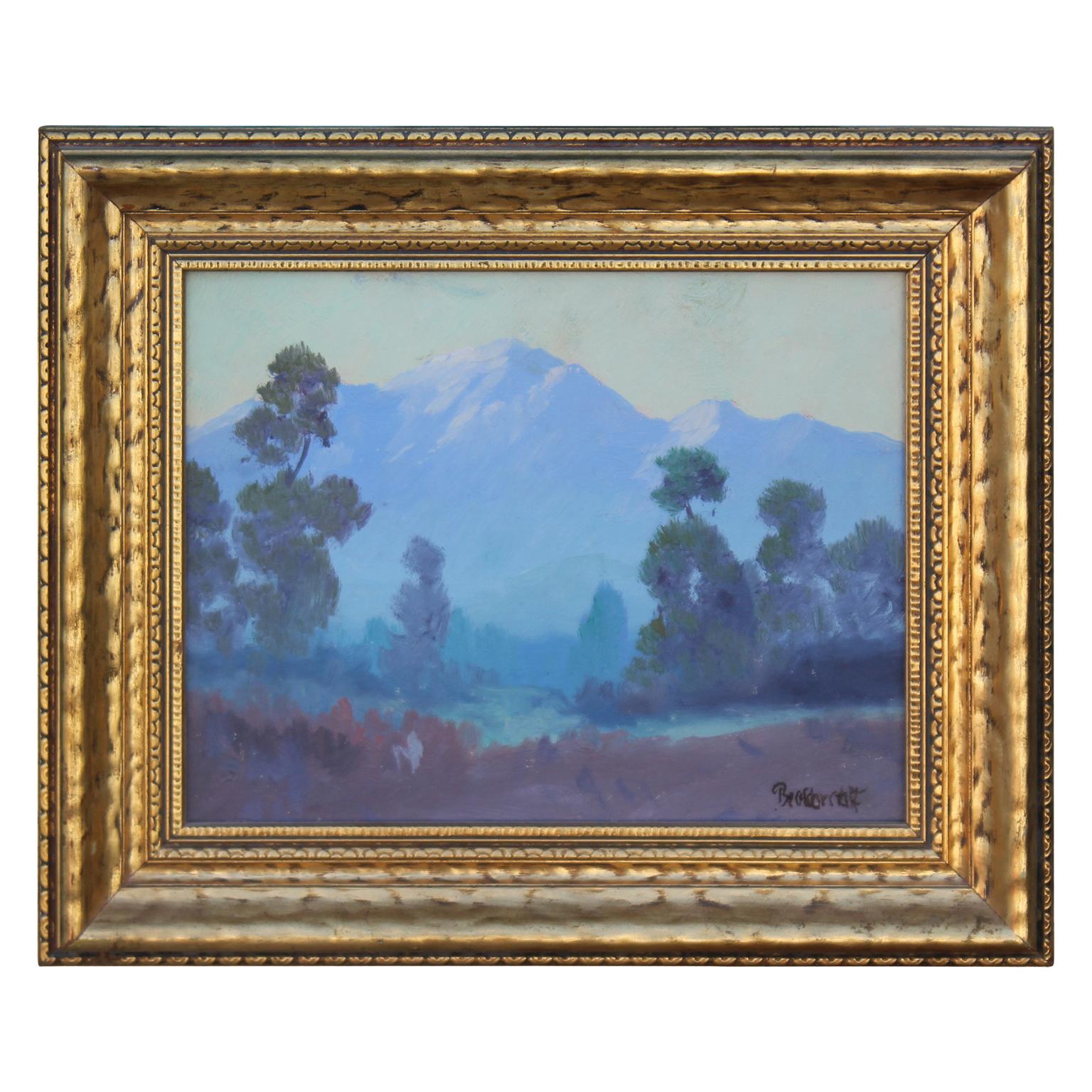 California Mountain Landscape - Painting by George Sanders Bickerstaff
