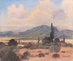 Vintage 'Southern California Desert Landscape', Art Institute of Chicago, Who Was Who
