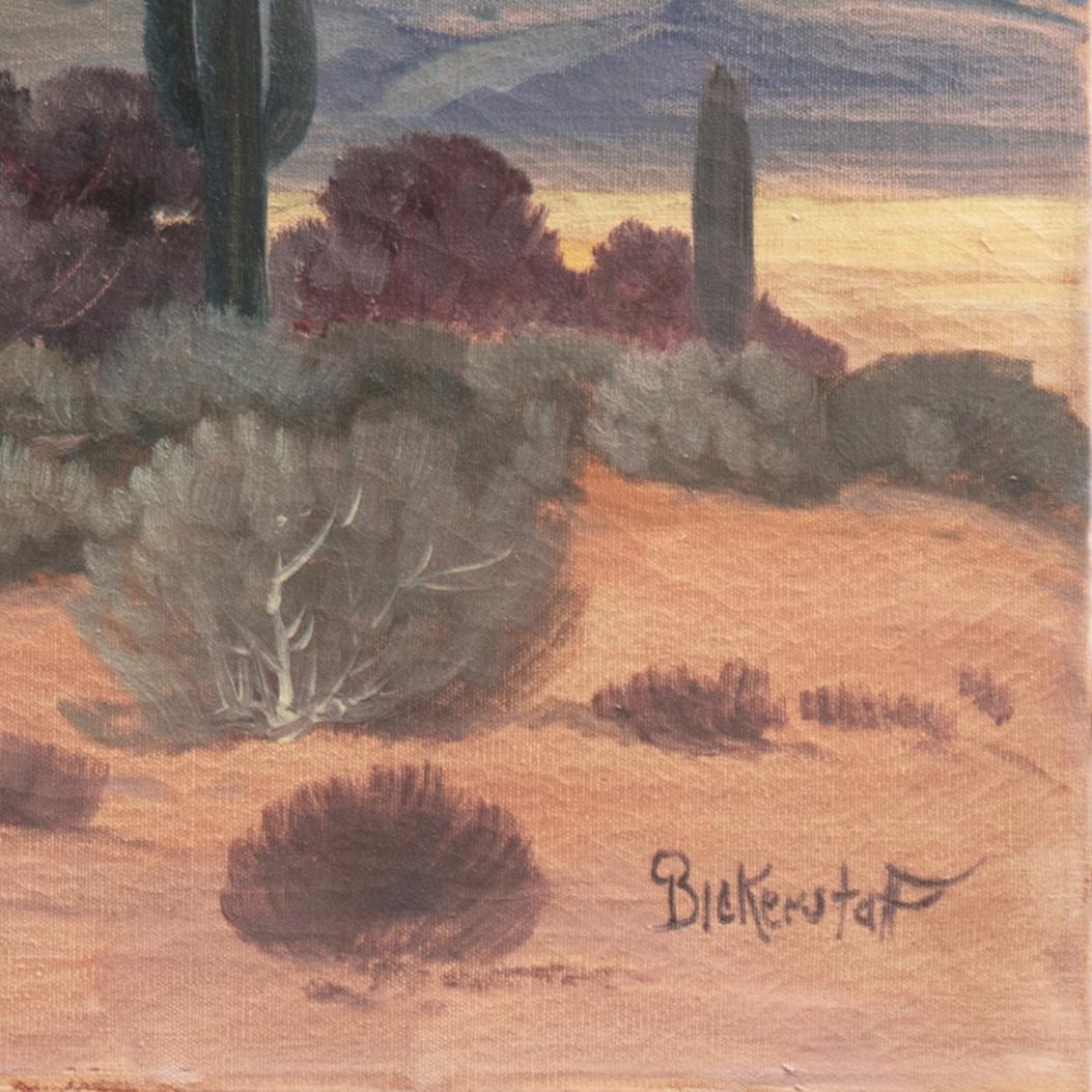 'Southern California Desert Landscape', Art Institute of Chicago, Who Was Who - Painting by George Sanders Bickerstaff