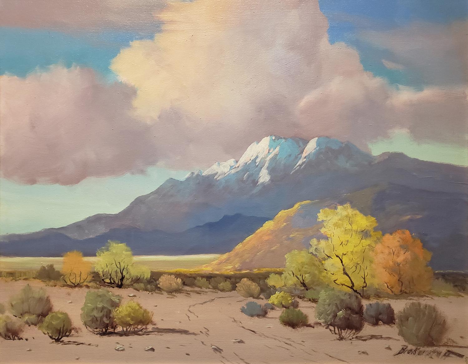 Untitled (Smoke Tree; Palm Springs), c. 1930 - Painting by George Sanders Bickerstaff