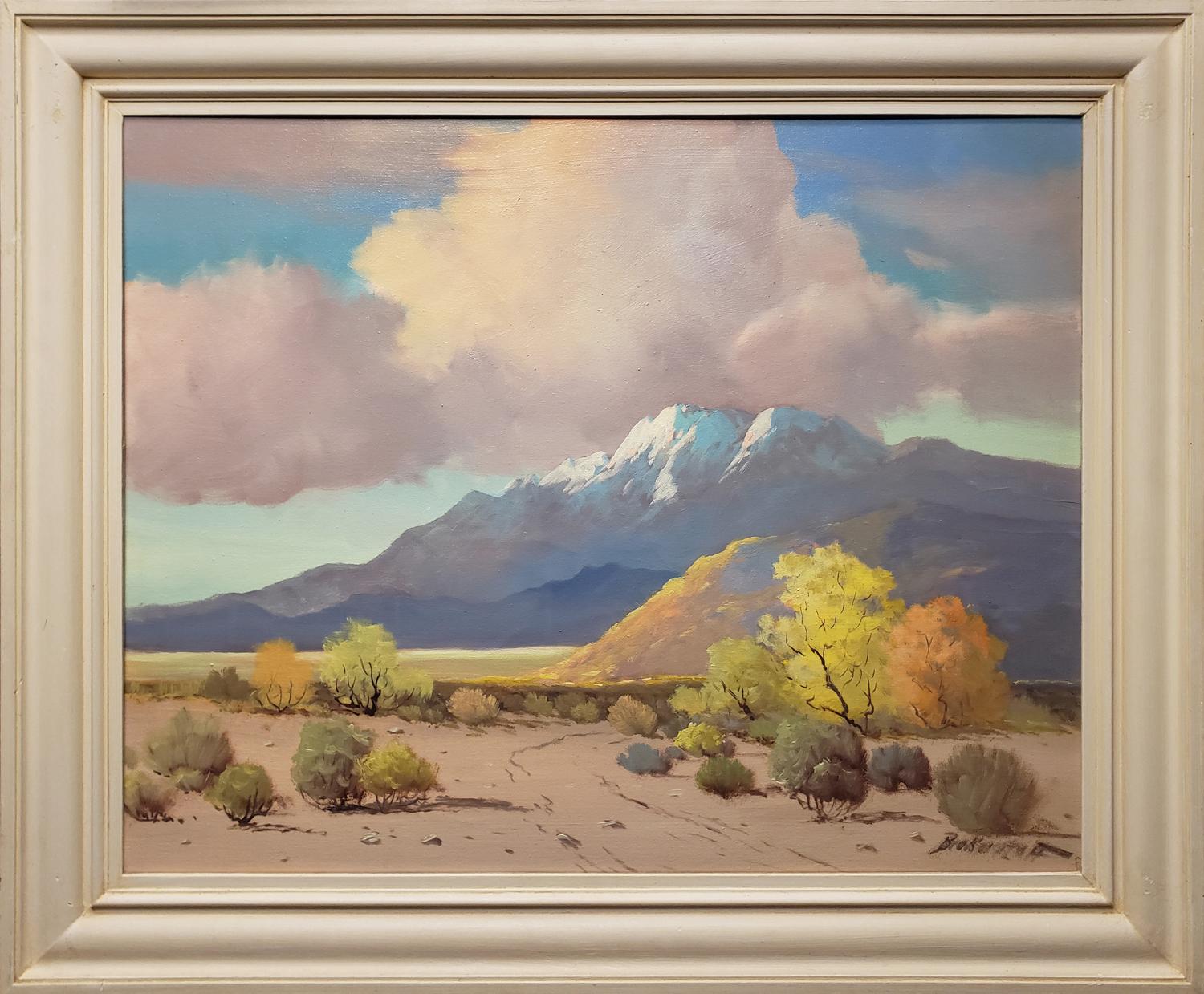 Landscape Painting George Sanders Bickerstaff - Sans titre (Smoke Tree ; Palm Springs), vers 1930