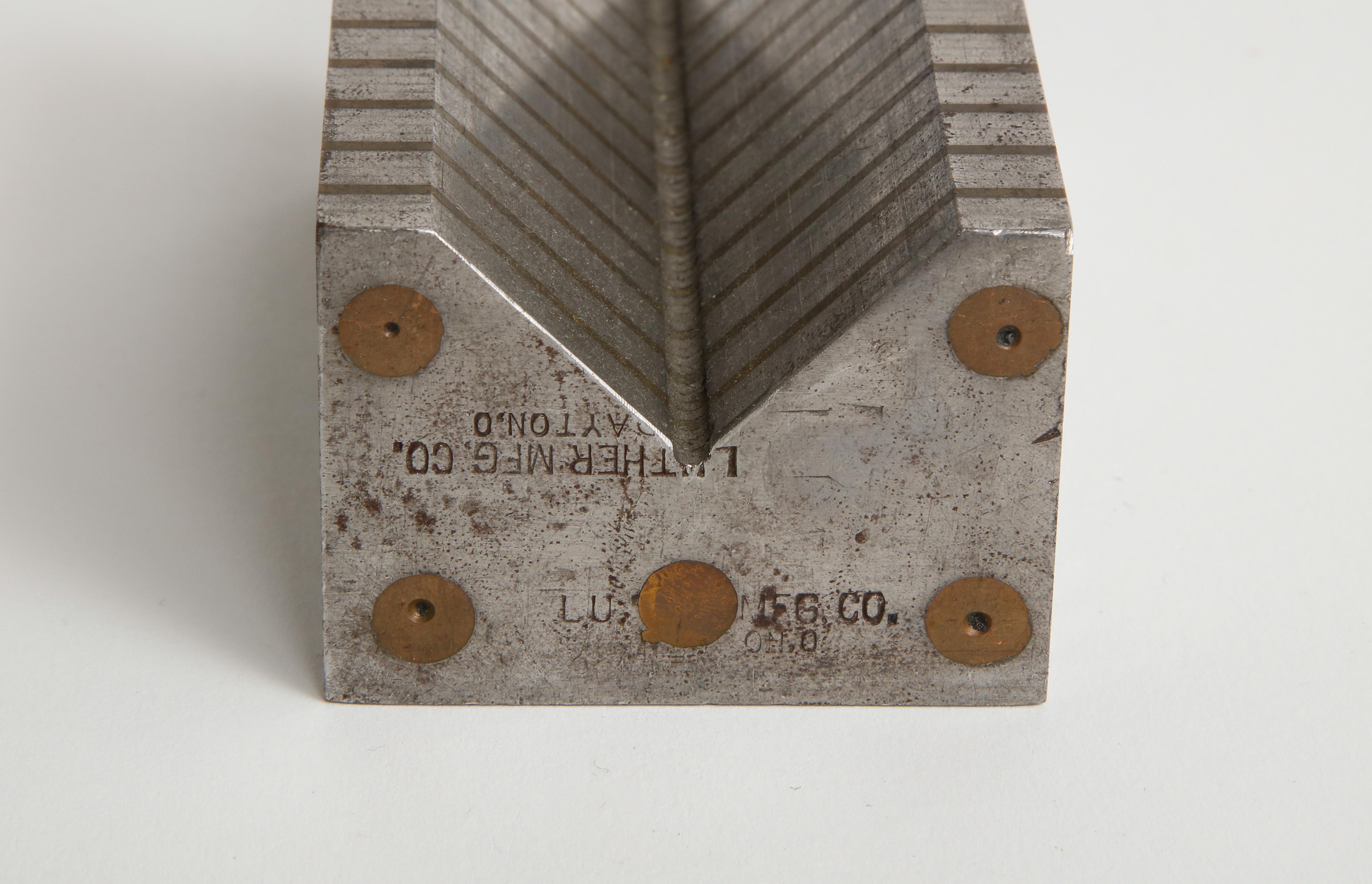 Metal George Scherr Co. Weights with Felt Lined Wooden Box