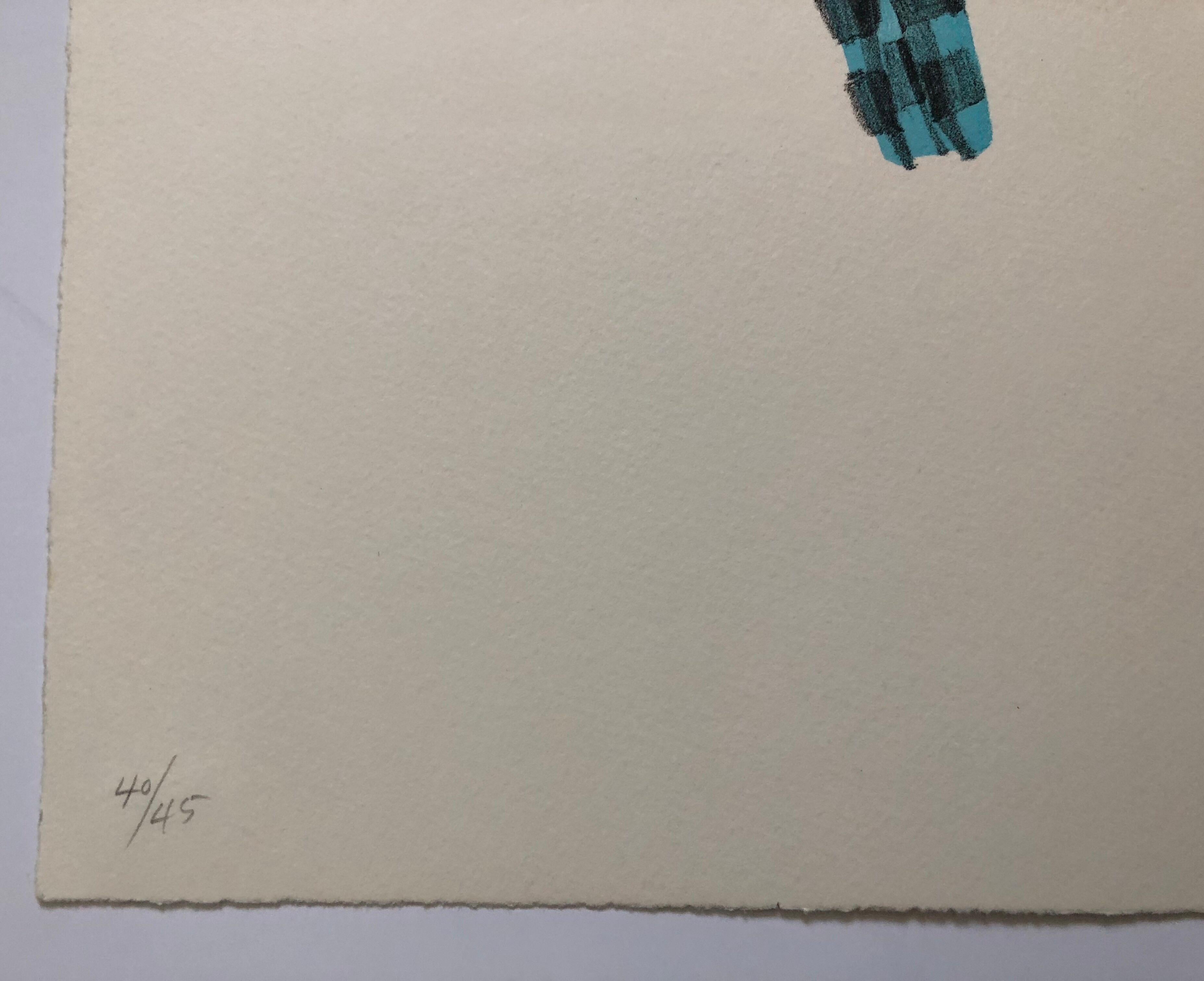 Stampa litografica in edizione limitata firmata, numerata e datata. Il numero potrebbe non corrispondere alla foto perché ne avevo più di uno. 
George Schneeman (11 marzo 1934 - 27 gennaio 2009) è stato un pittore americano che ha vissuto in
