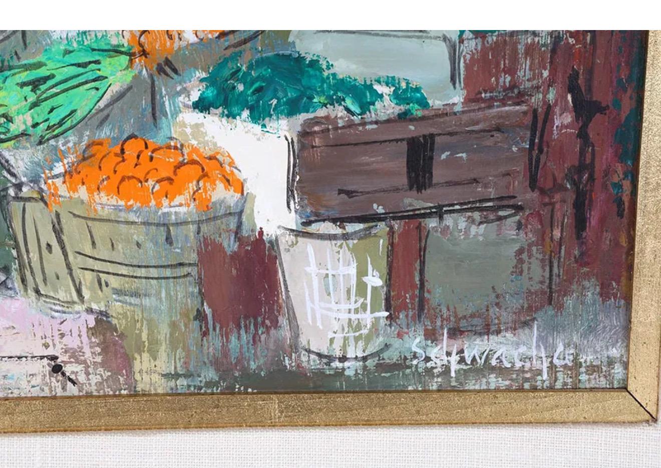 Hand signed lower left corner
Oil on masonite
Dimensions: Frame H 18.25