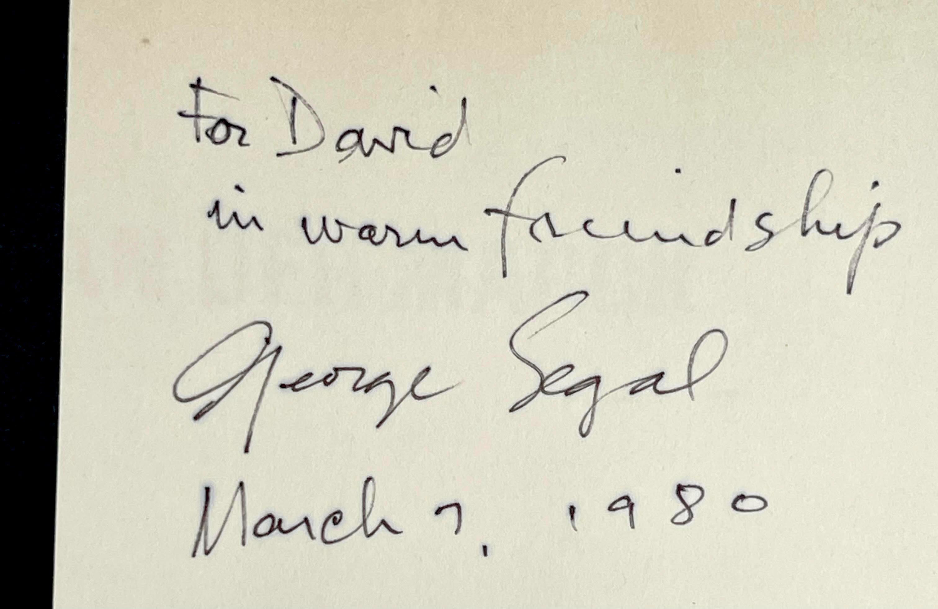 George Segal: Hardback-Monographie  (Hand signiert, datiert und beschriftet) im Angebot 2