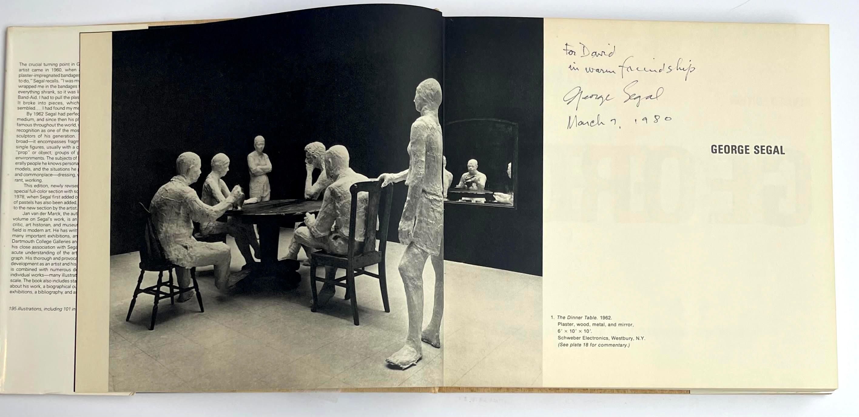 George Segal hardback monograph  (Hand signed, dated and inscribed) For Sale 2