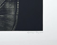 Chemise rouge vif - Gravure de George Segal - 1976