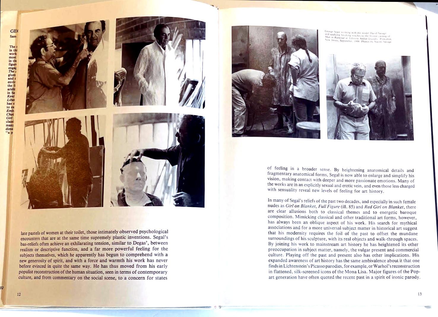 Hardback monograph: George Segal (signed and inscribed by sculptor George Segal) For Sale 12