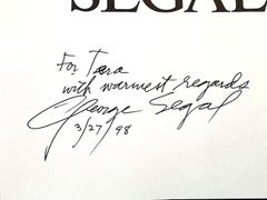 Monographie reliée : George Segal (signé et inscrit par le sculpteur George Segal)