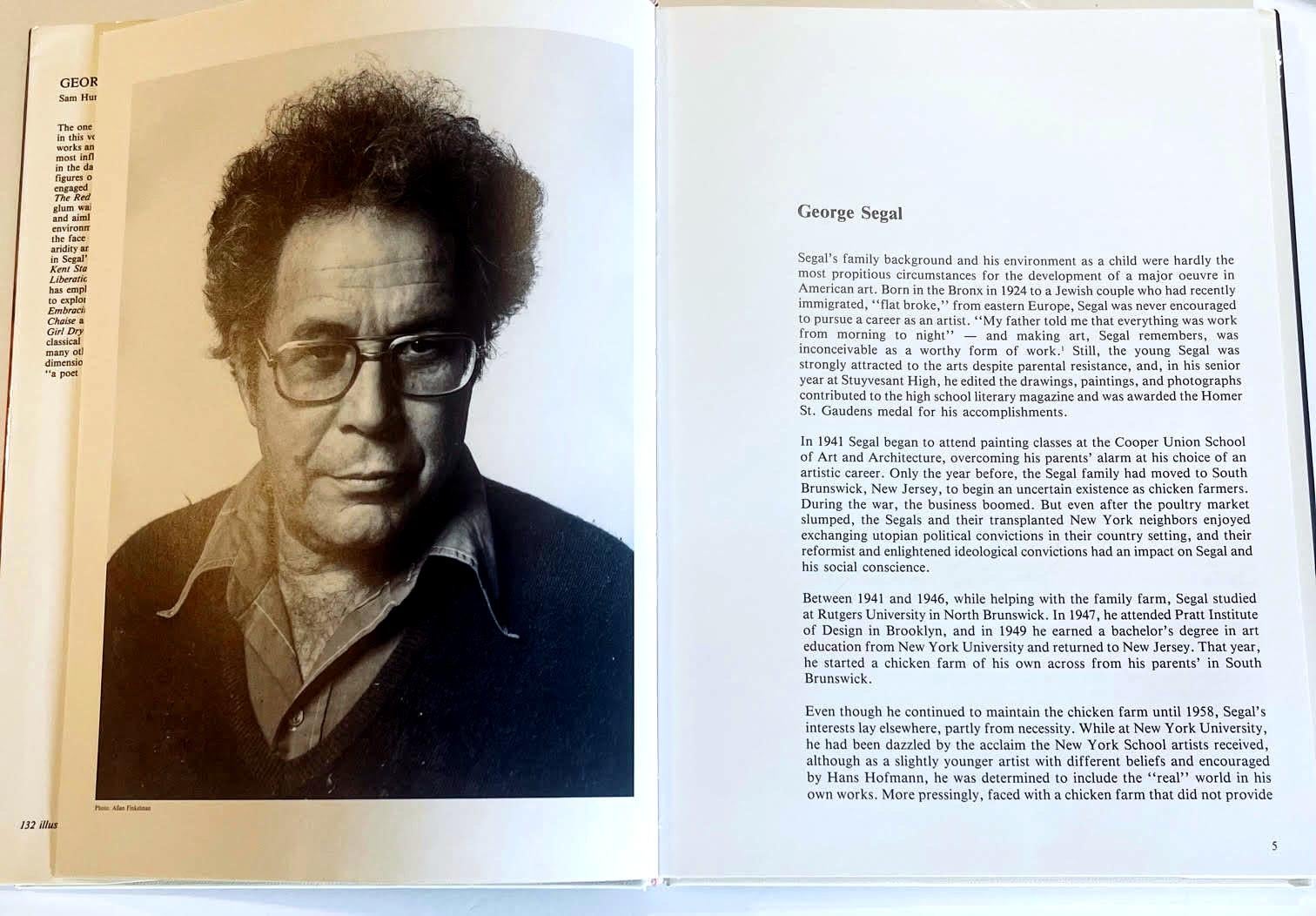 Hardback monograph: George Segal (signed and inscribed by sculptor George Segal) For Sale 8