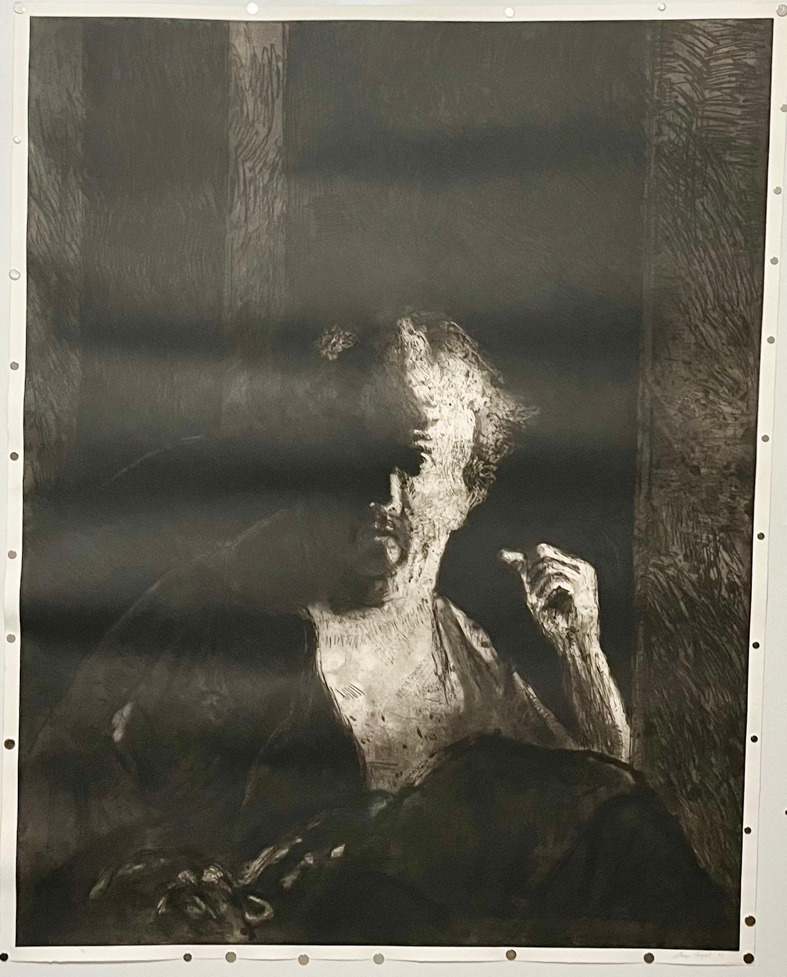 Large Format American Pop Art Portrait Aquatint Etching Walter George Segal 1987 For Sale 2