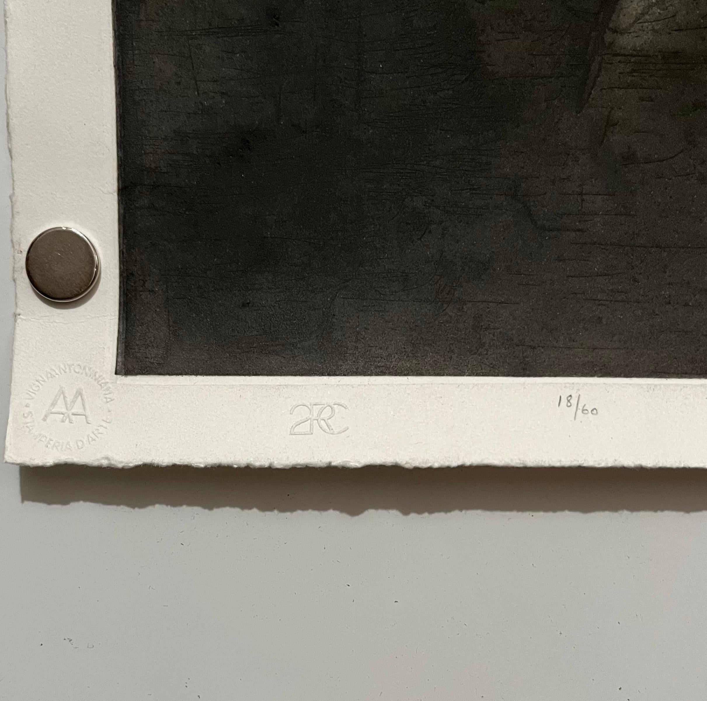 Large Format American Pop Art Portrait Aquatint Etching Walter George Segal 1987 For Sale 3