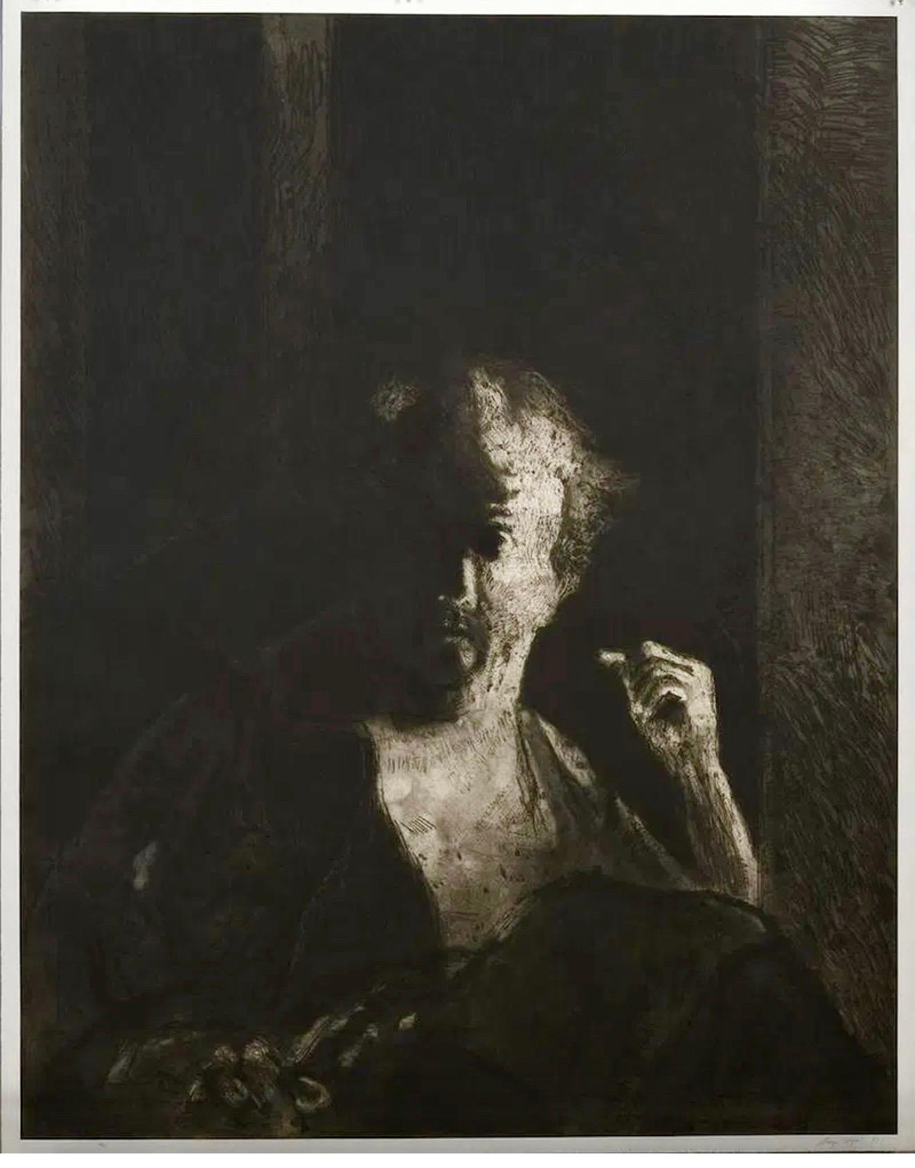 Large Format American Pop Art Portrait Aquatint Etching Walter George Segal 1987 For Sale 6