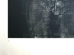 Two Figures Facing Front - Original Etching by George Segal - 1976