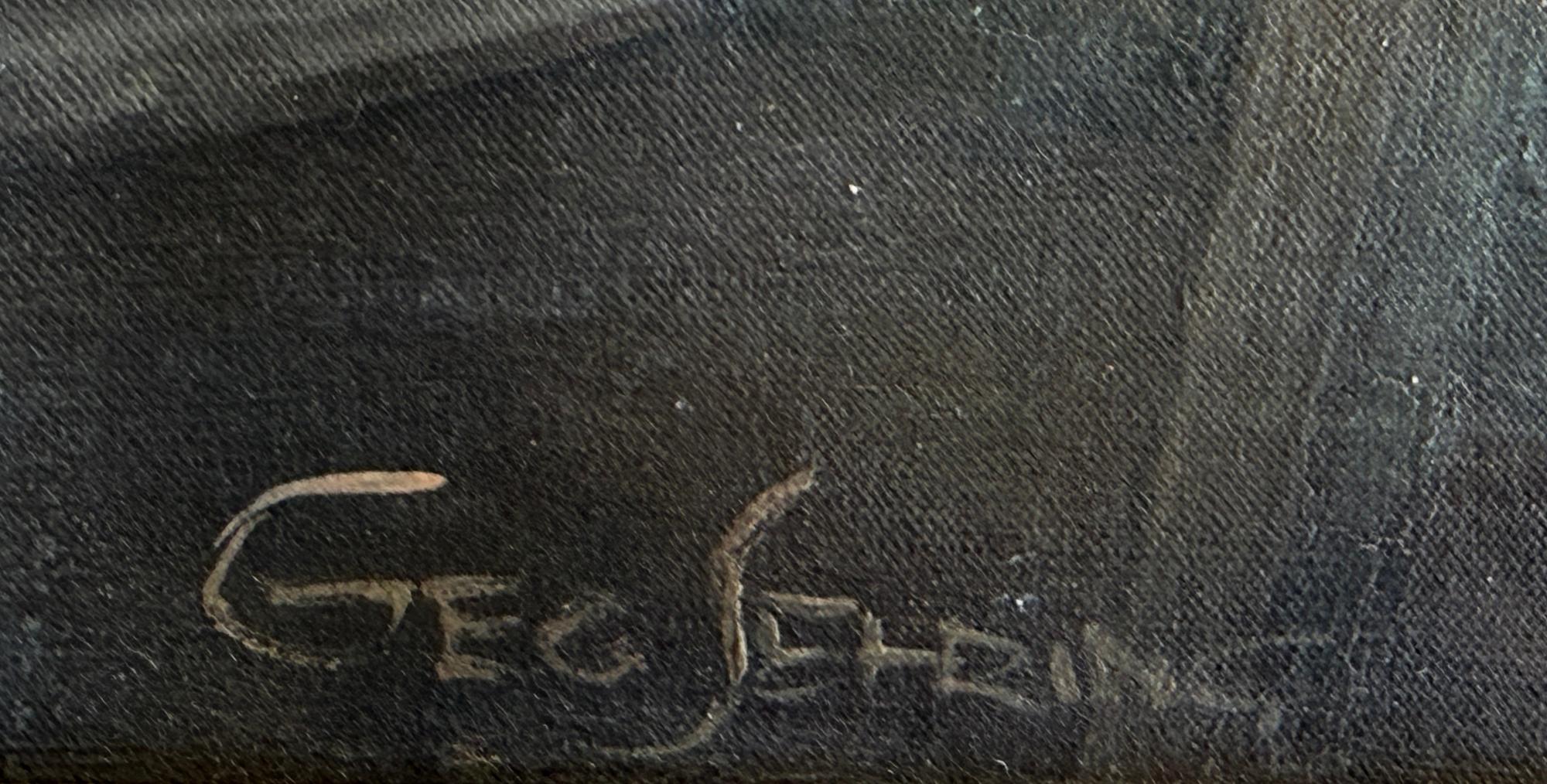 Toile George SEHRING - Huile sur toile représentant une scène de studio d'art, vers les années 1930-1940. en vente