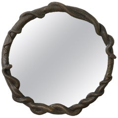 Antique George Sellers, 'Ophidian Mirror, ' Bronze Mirror, Limited Edition of 8